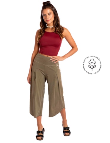 CALÇA PANTACOURT SOFT TOUCH VERDE CALÇA PANTACOURT SOFT TOUCH VERDE