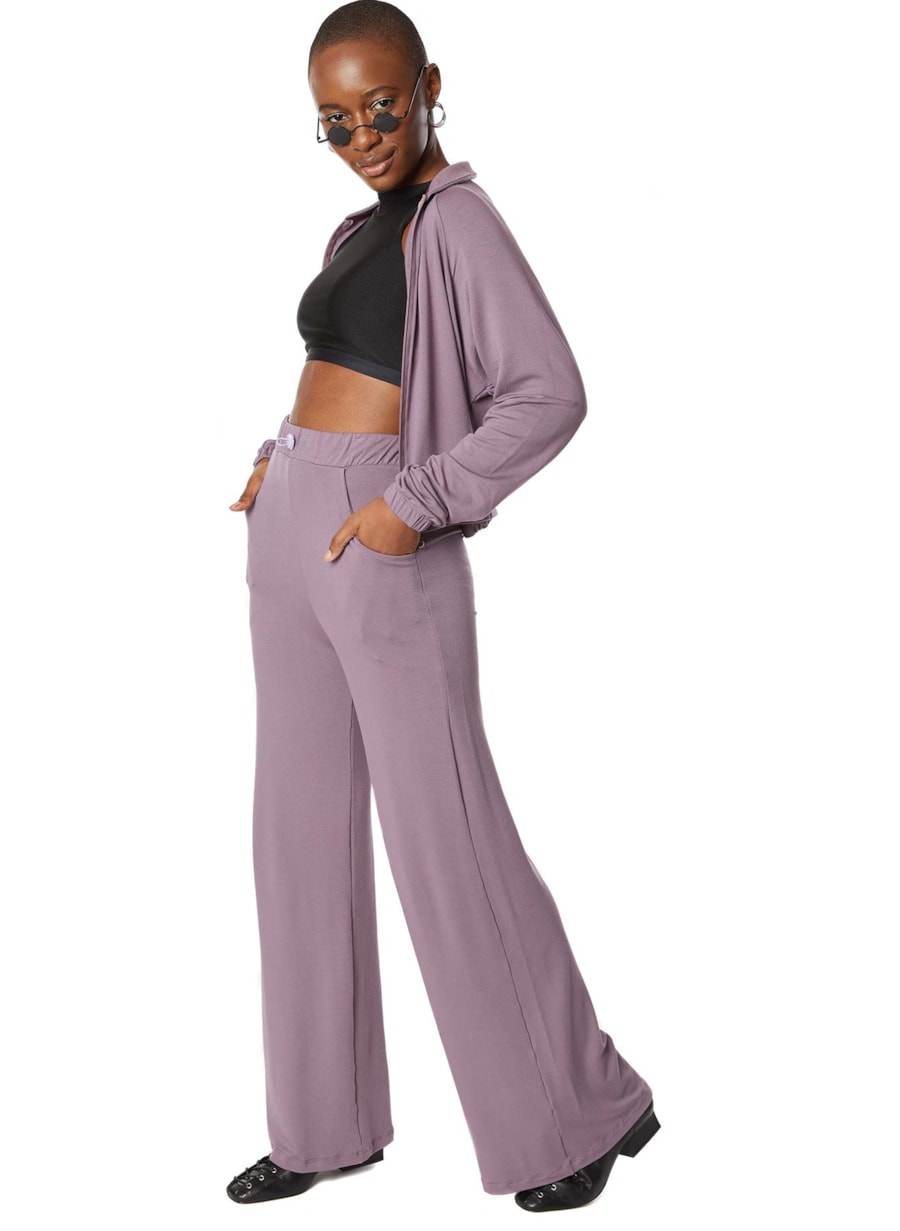 CALÇA PANTALONA GOUFA ROXO
