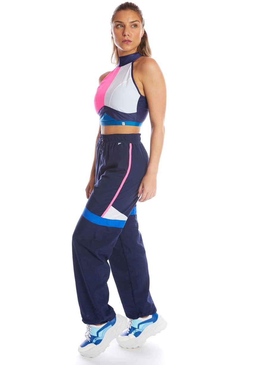 CALÇA REVERSÍVEL ESTELAR AZUL MARINHO / AZUL GEL