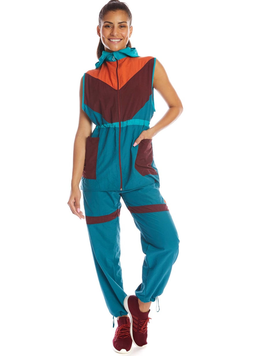 CALÇA REVERSÍVEL ESTELAR AZUL PETRÓLEO / VINHO