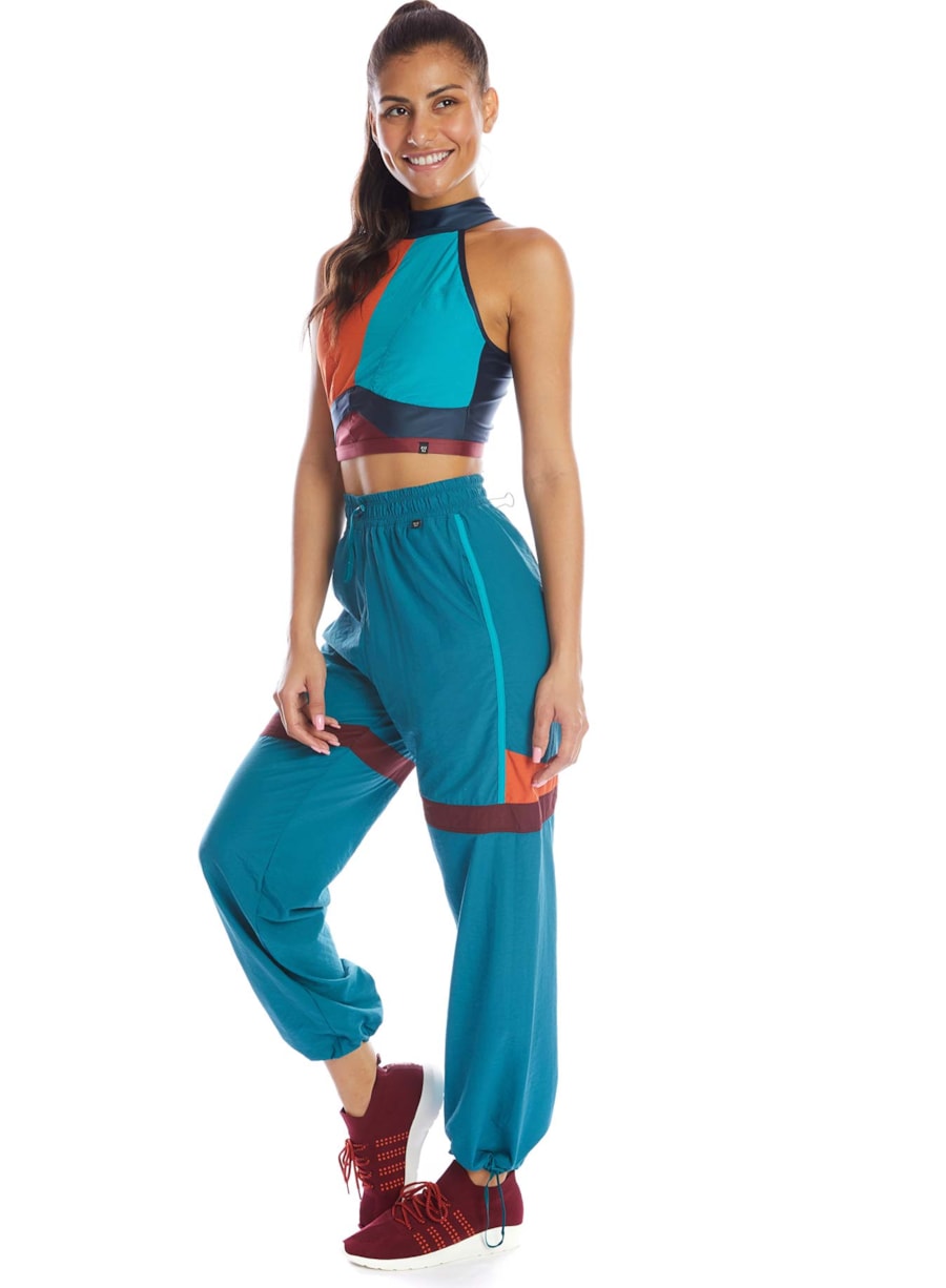 CALÇA REVERSÍVEL ESTELAR AZUL PETRÓLEO / VINHO