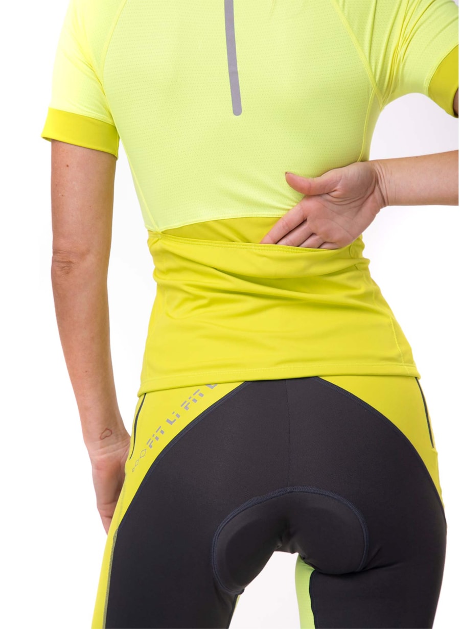 CAMISA CICLISMO AMARELO NEON