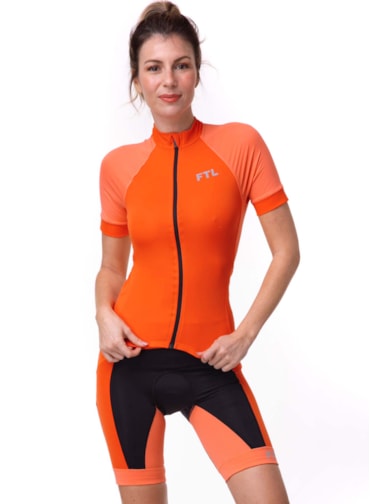 CAMISA CICLISMO LARANJA