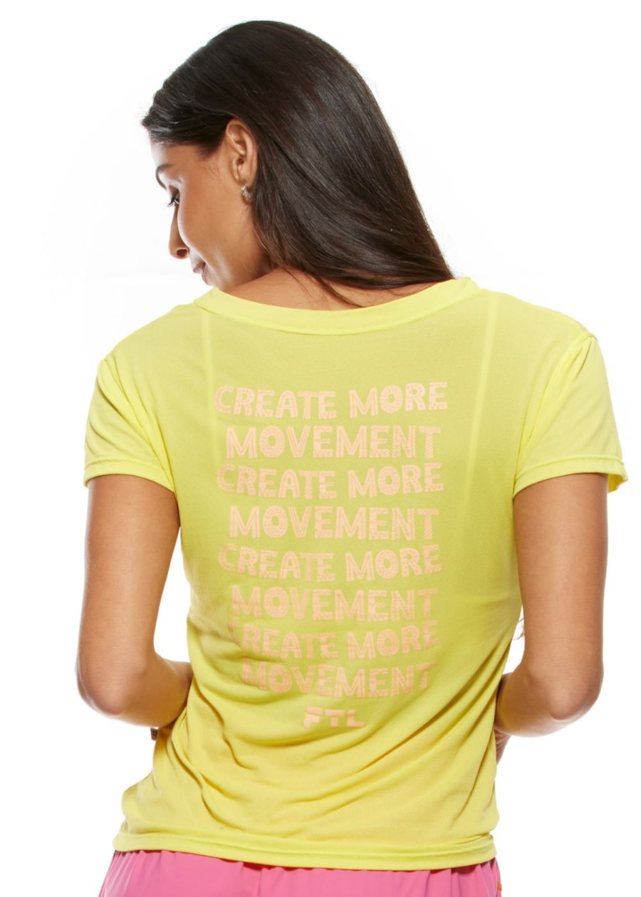 CAMISETA BABY LOOK AIR ARTSY AMARELA