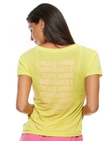 CAMISETA BABY LOOK AIR ARTSY AMARELA CAMISETA BABY LOOK AIR ARTSY AMARELA