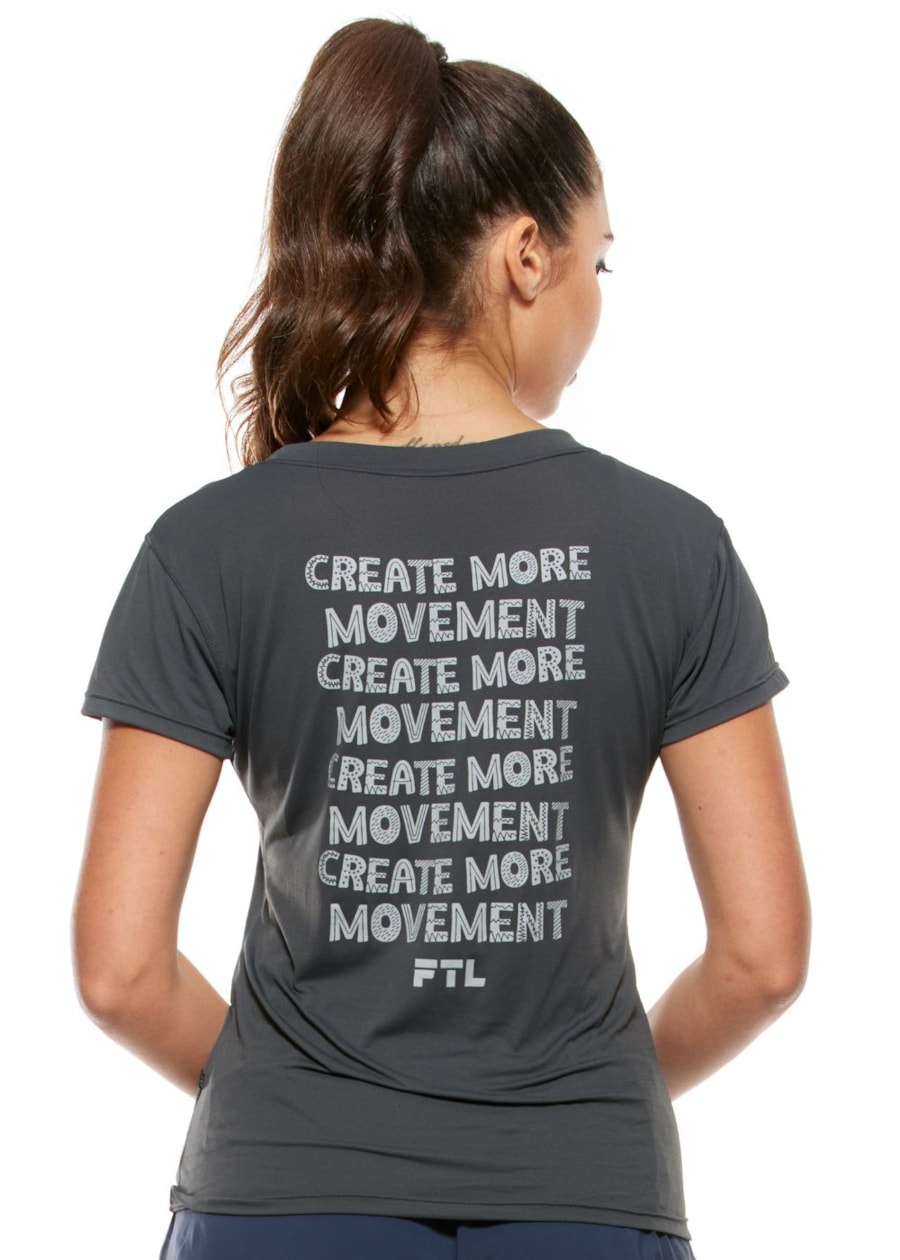 CAMISETA BABY LOOK AIR ARTSY GRAFITE