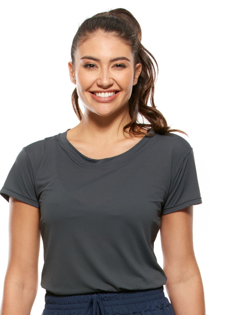 CAMISETA BABY LOOK AIR ARTSY GRAFITE