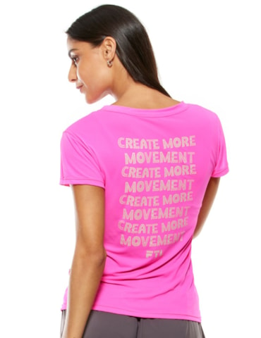 CAMISETA BABY LOOK AIR ARTSY ROSA NEON