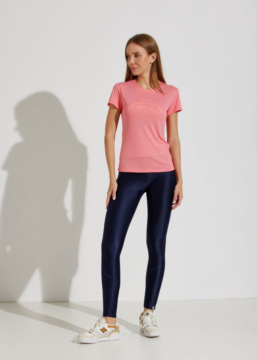 CAMISETA BABY LOOK AIR BONJOUR ROSA CLARO