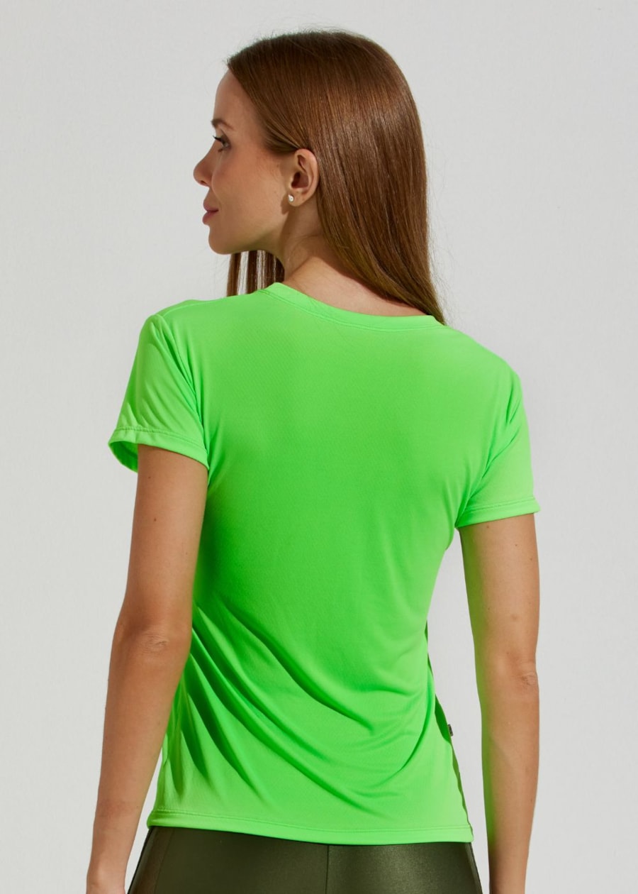 CAMISETA BABY LOOK AIR BONJOUR VERDE LIMÃO