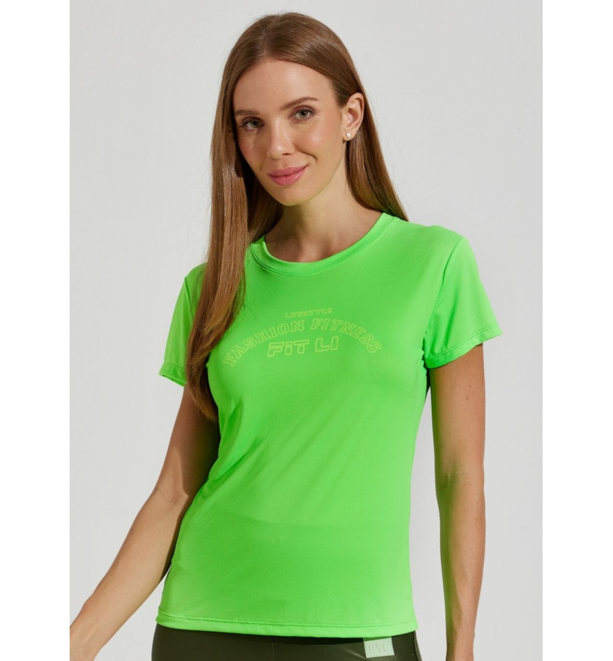 CAMISETA BABY LOOK AIR BONJOUR VERDE LIMÃO CAMISETA BABY LOOK AIR BONJOUR VERDE LIMÃO