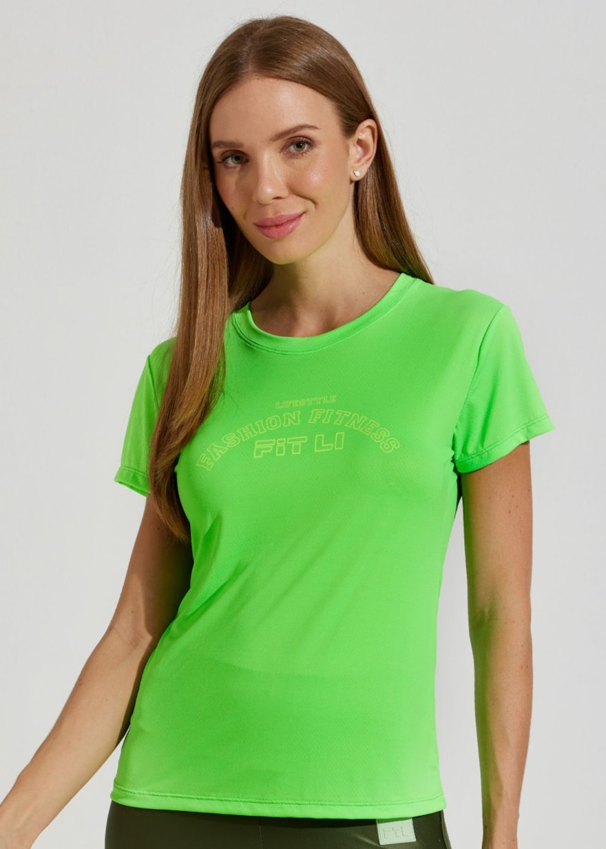 CAMISETA BABY LOOK AIR BONJOUR VERDE LIMÃO CAMISETA BABY LOOK AIR BONJOUR VERDE LIMÃO