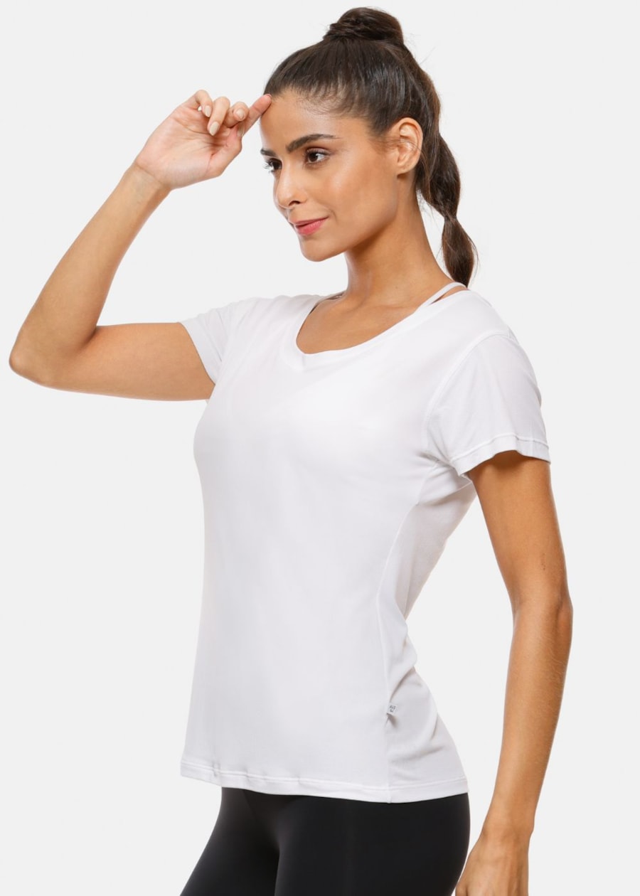 CAMISETA BABY LOOK AIR BRANCA