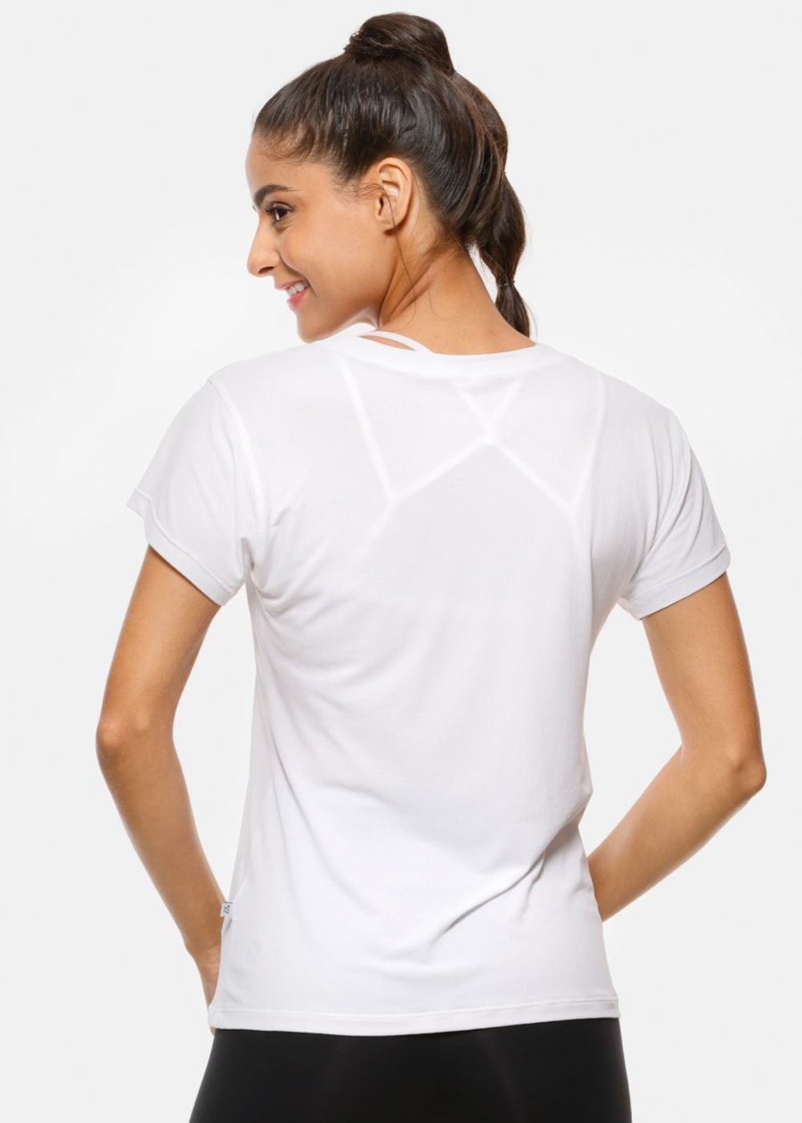 CAMISETA BABY LOOK AIR BRANCA