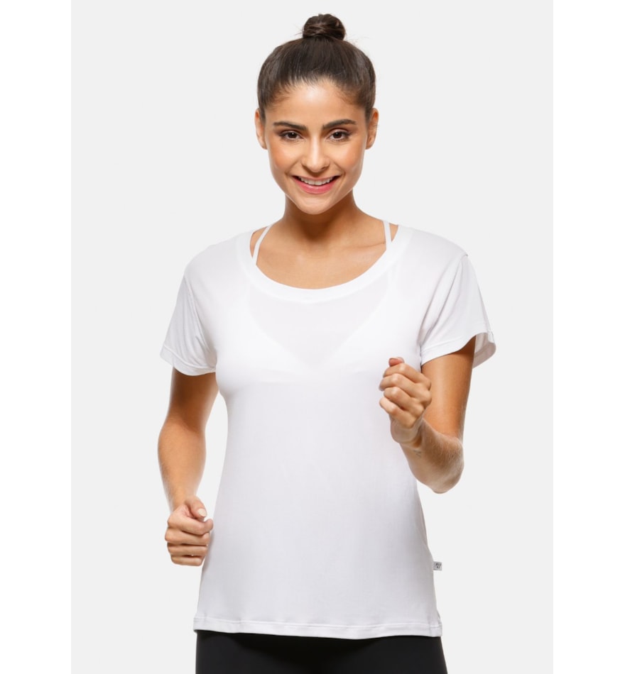 CAMISETA BABY LOOK AIR BRANCA CAMISETA BABY LOOK AIR BRANCA