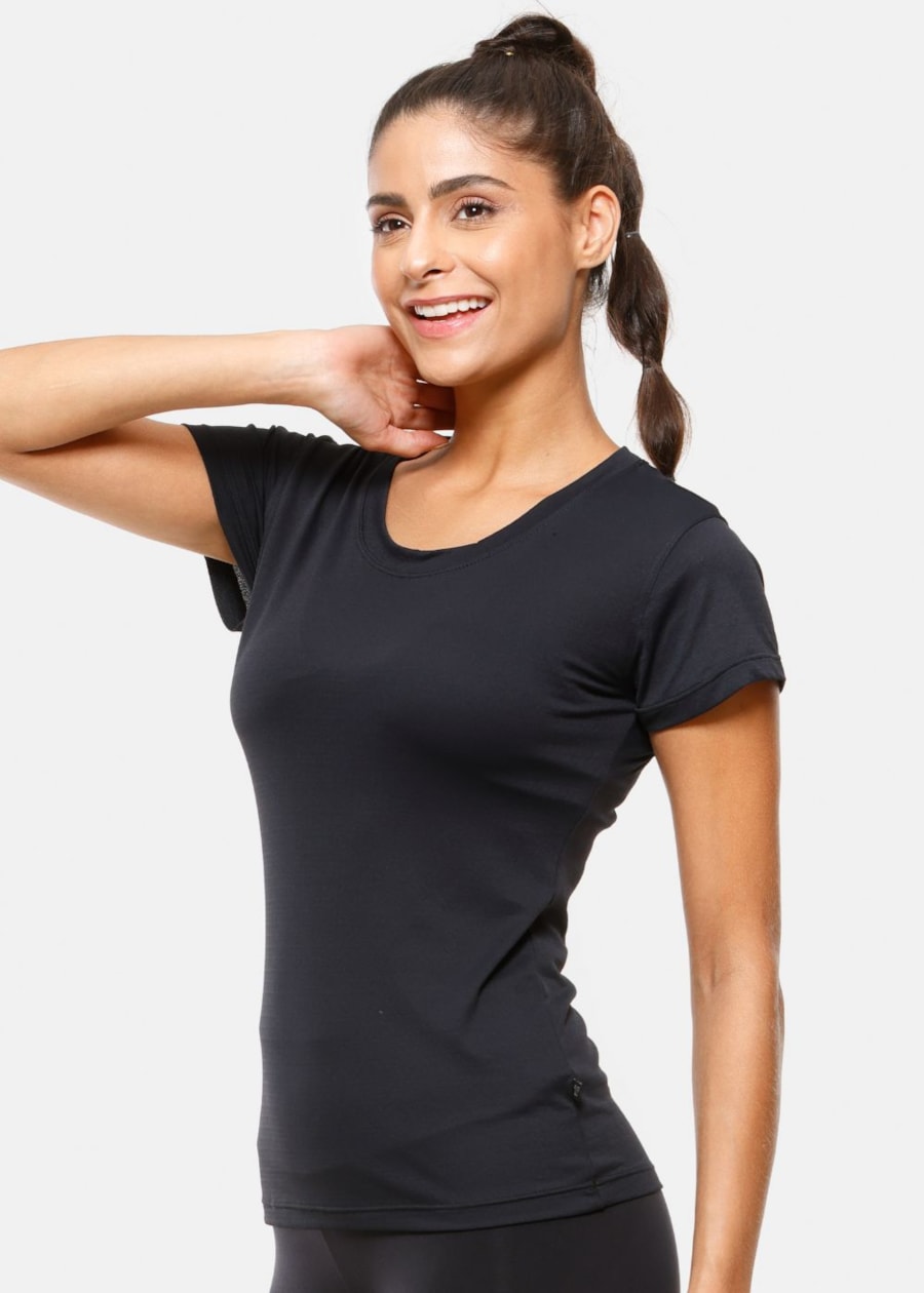 CAMISETA BABY LOOK AIR PRETA