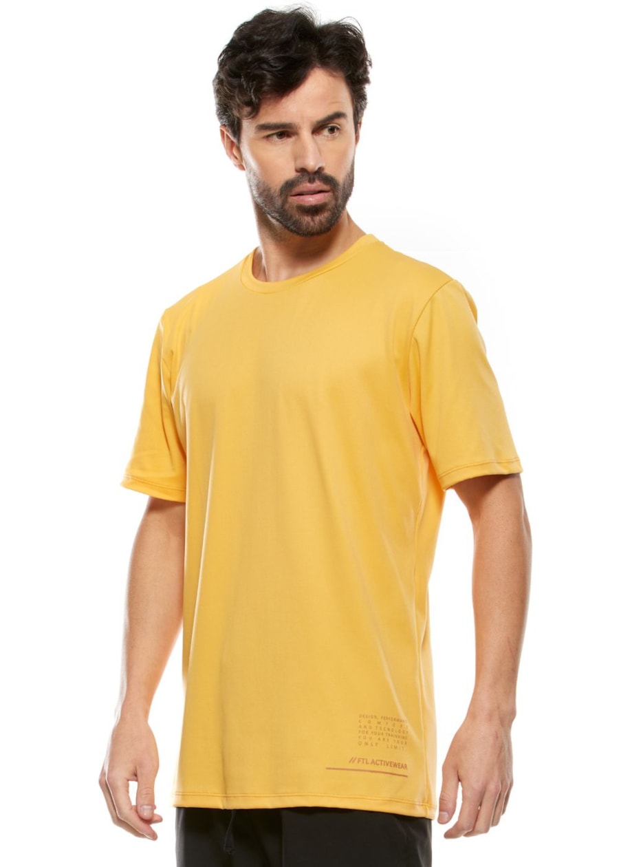 CAMISETA DE POLIAMIDA MASCULINA FTL ACTIVE AMARELO