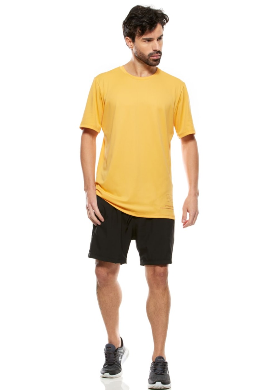 CAMISETA DE POLIAMIDA MASCULINA FTL ACTIVE AMARELO