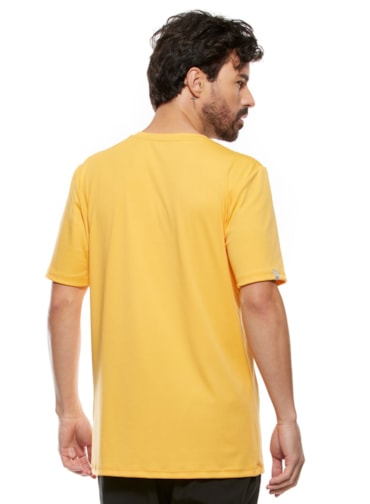 CAMISETA DE POLIAMIDA MASCULINA FTL ACTIVE AMARELO