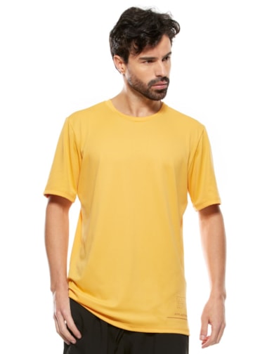 CAMISETA DE POLIAMIDA MASCULINA FTL ACTIVE AMARELO