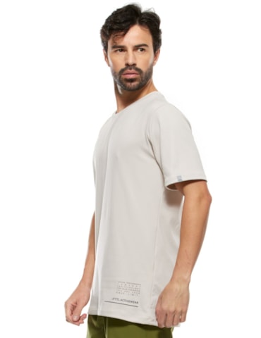 CAMISETA DE POLIAMIDA MASCULINA FTL ACTIVE OFF WHITE CAMISETA DE POLIAMIDA MASCULINA FTL ACTIVE OFF WHITE