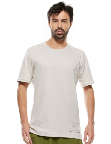 CAMISETA DE POLIAMIDA MASCULINA FTL ACTIVE OFF WHITE