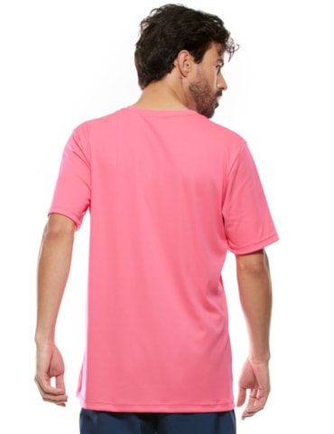 CAMISETA DE POLIAMIDA MASCULINA FTL ACTIVE ROSA