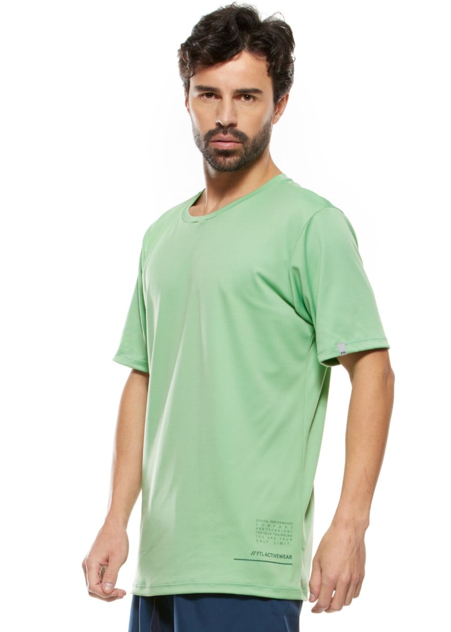 CAMISETA DE POLIAMIDA MASCULINA FTL ACTIVE VERDE