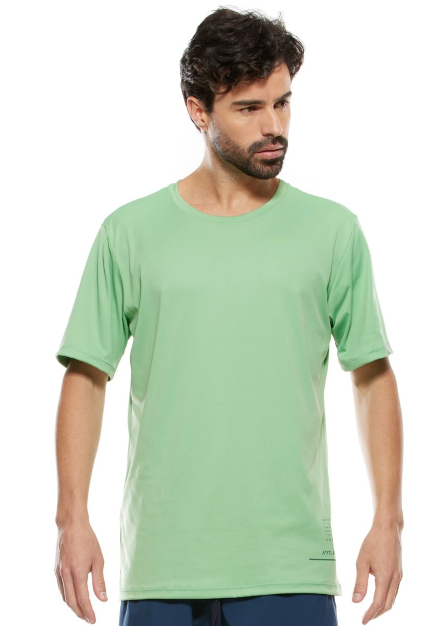 CAMISETA DE POLIAMIDA MASCULINA FTL ACTIVE VERDE