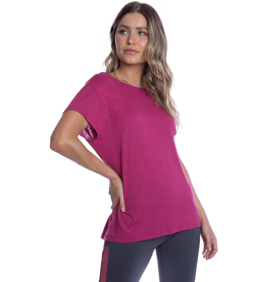 CAMISETA FIGHT ROSA ESCURO CAMISETA FIGHT ROSA ESCURO