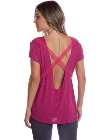 CAMISETA FIGHT ROSA ESCURO CAMISETA FIGHT ROSA ESCURO