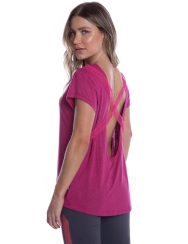 CAMISETA FIGHT ROSA ESCURO CAMISETA FIGHT ROSA ESCURO