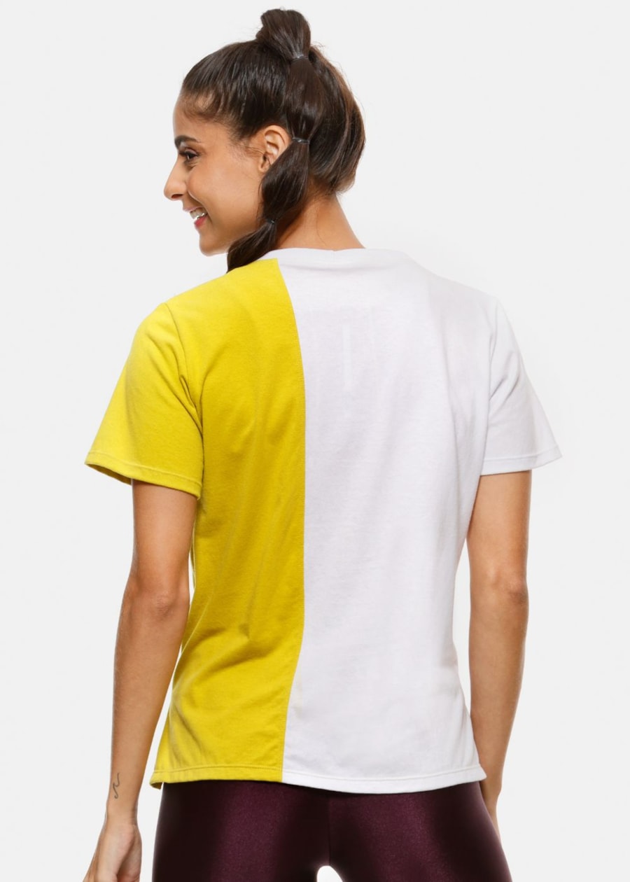 CAMISETA FUTURE BRANCA COM AMARELA