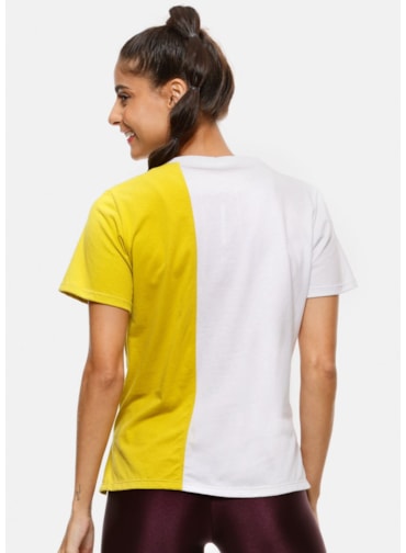 CAMISETA FUTURE BRANCA COM AMARELA