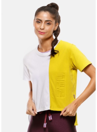 CAMISETA FUTURE BRANCA COM AMARELA