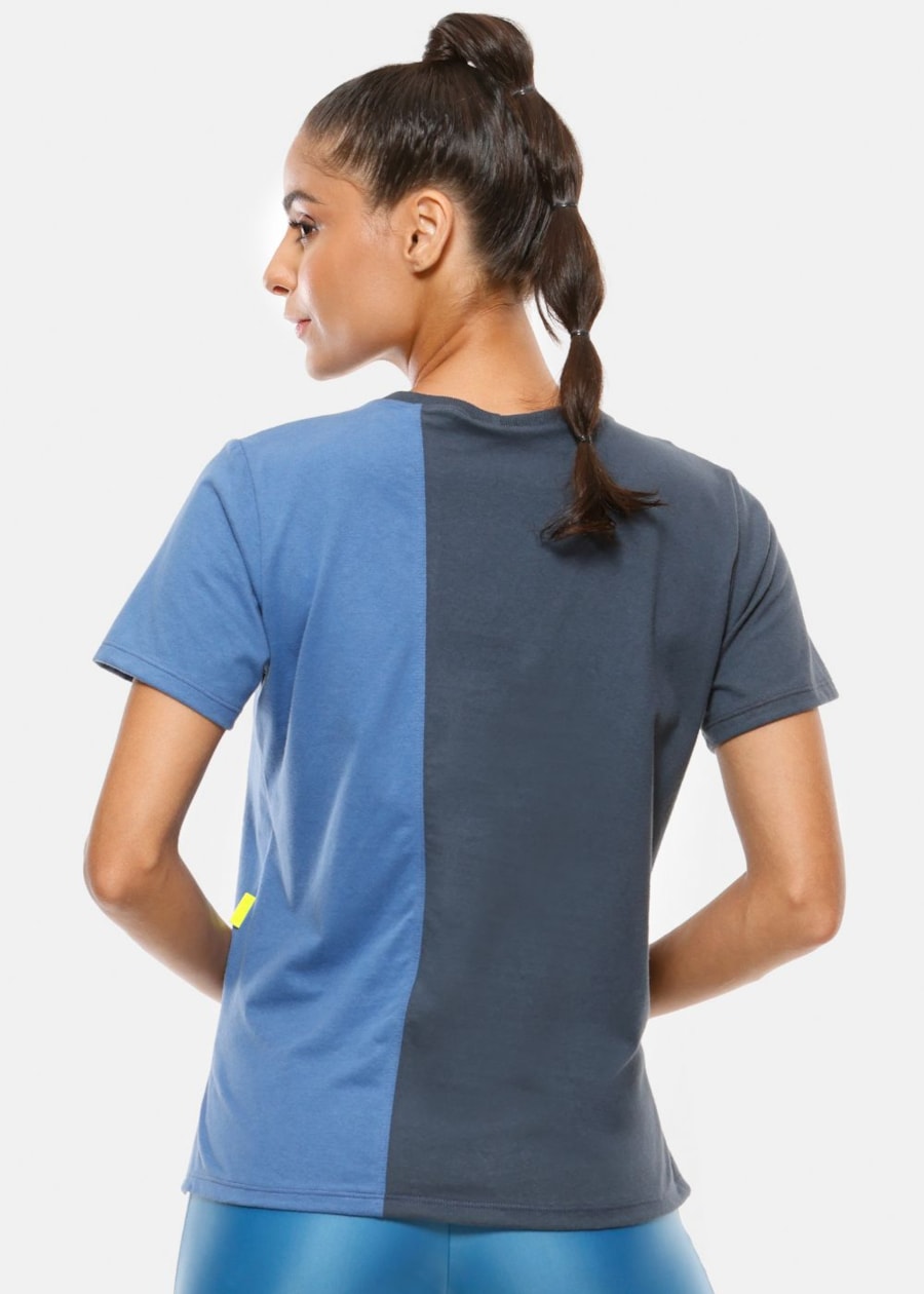 CAMISETA FUTURE CINZA COM AZUL