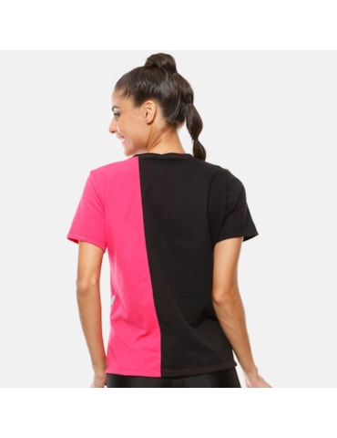 CAMISETA FUTURE PRETO COM ROSA