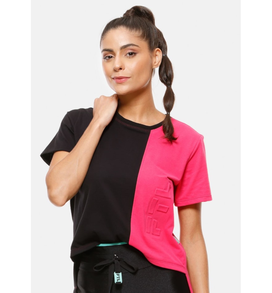 CAMISETA FUTURE PRETO COM ROSA CAMISETA FUTURE PRETO COM ROSA