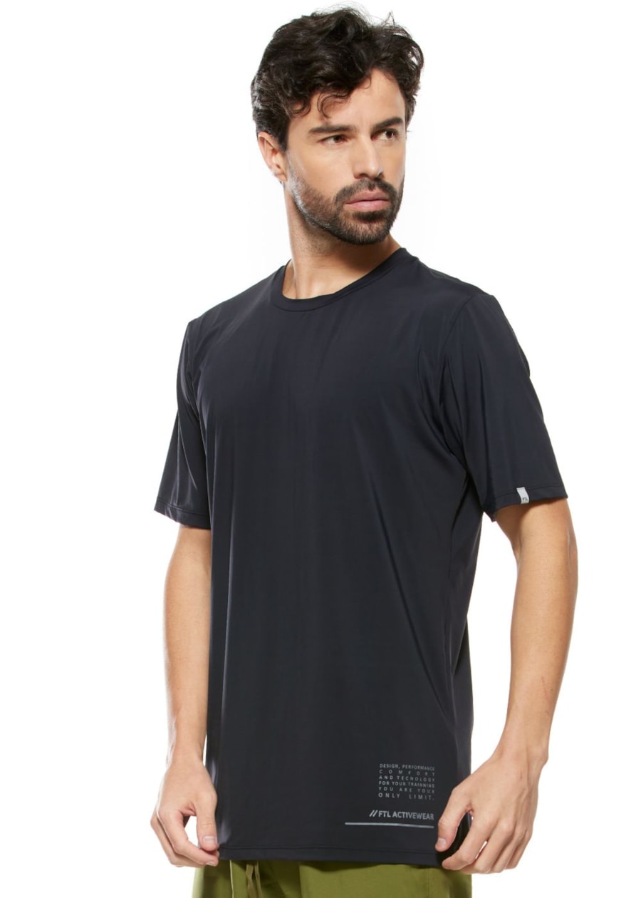 CAMISETA MASCULINA FTL ACTIVE PRETA