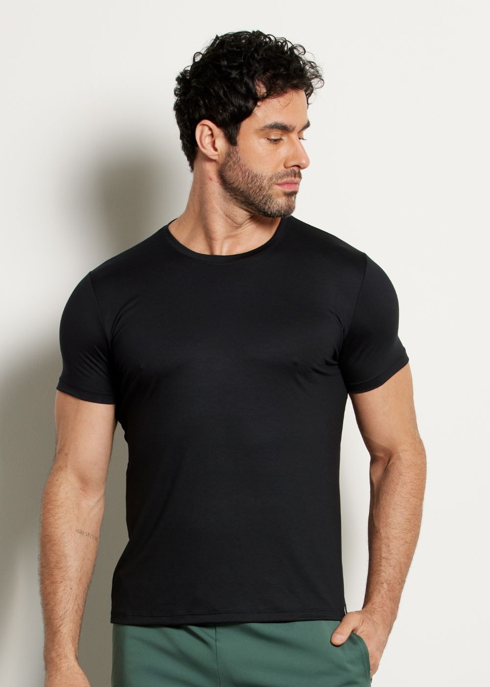 CAMISETA MASCULINA MODAL FTL PRETO