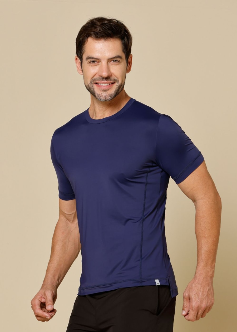 CAMISETA MASCULINA SUERTE AZUL MARINHO