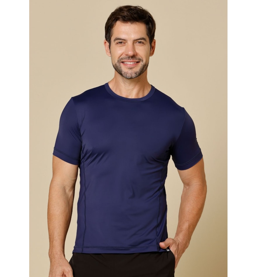 CAMISETA MASCULINA SUERTE AZUL MARINHO