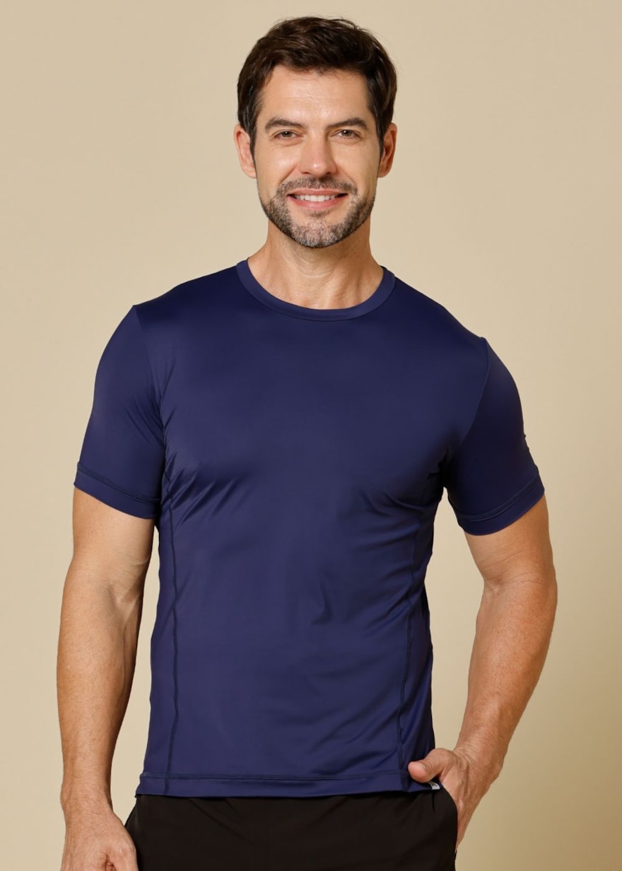 CAMISETA MASCULINA SUERTE AZUL MARINHO CAMISETA MASCULINA SUERTE AZUL MARINHO