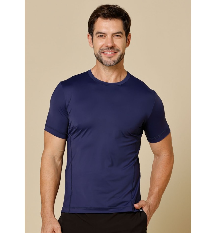 CAMISETA MASCULINA SUERTE AZUL MARINHO CAMISETA MASCULINA SUERTE AZUL MARINHO