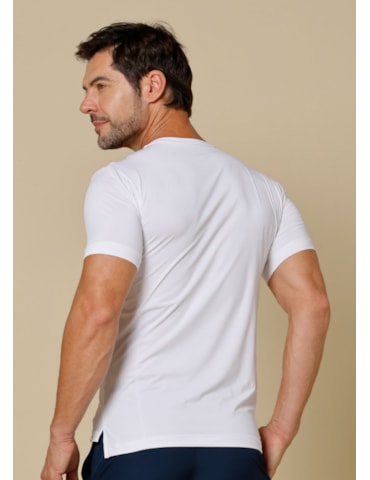 CAMISETA MASCULINA SUERTE BRANCO