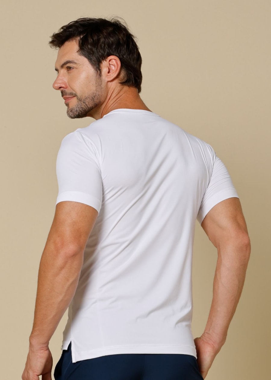CAMISETA MASCULINA SUERTE BRANCO