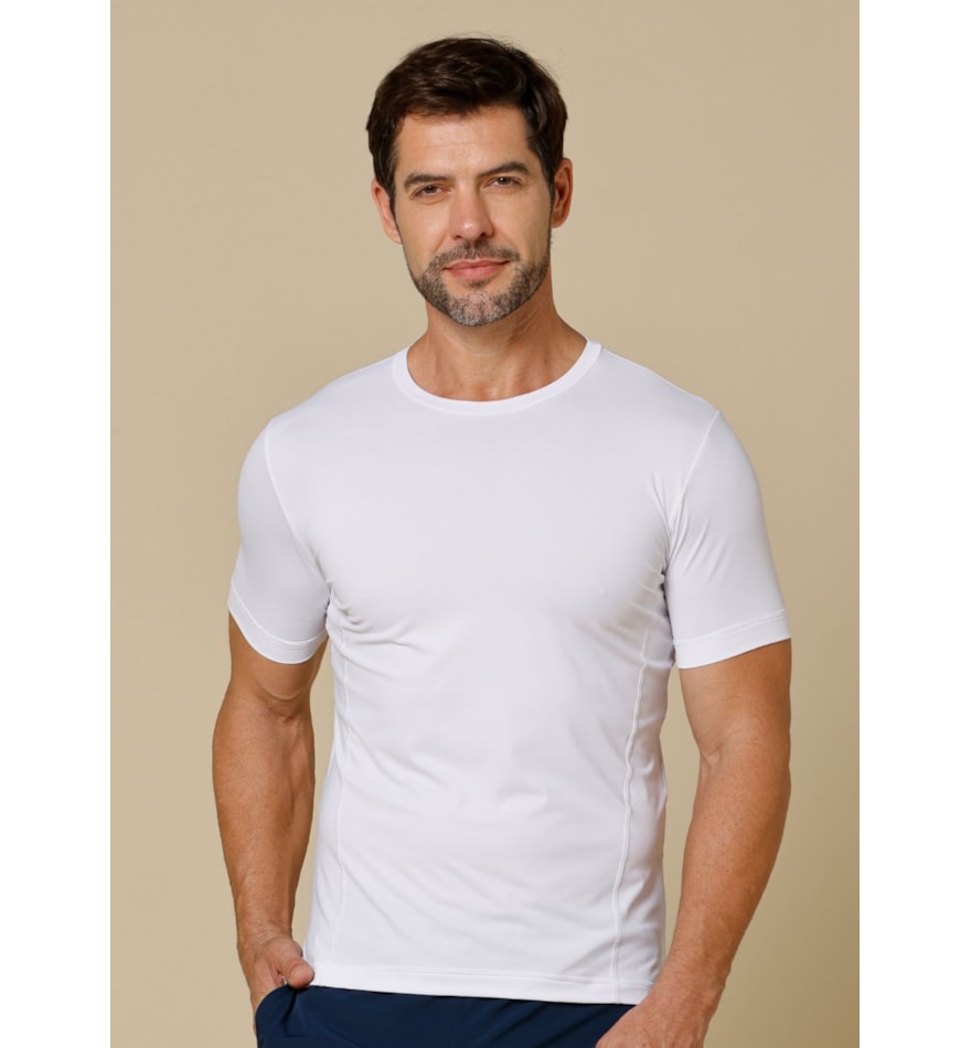 CAMISETA MASCULINA SUERTE BRANCO