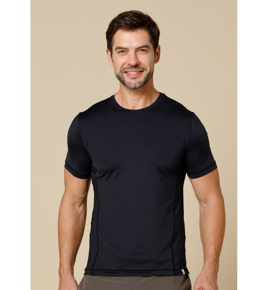 CAMISETA MASCULINA SUERTE PRETO