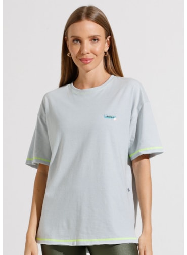 CAMISETA OVERSIZED SUMMER AZUL CLARO