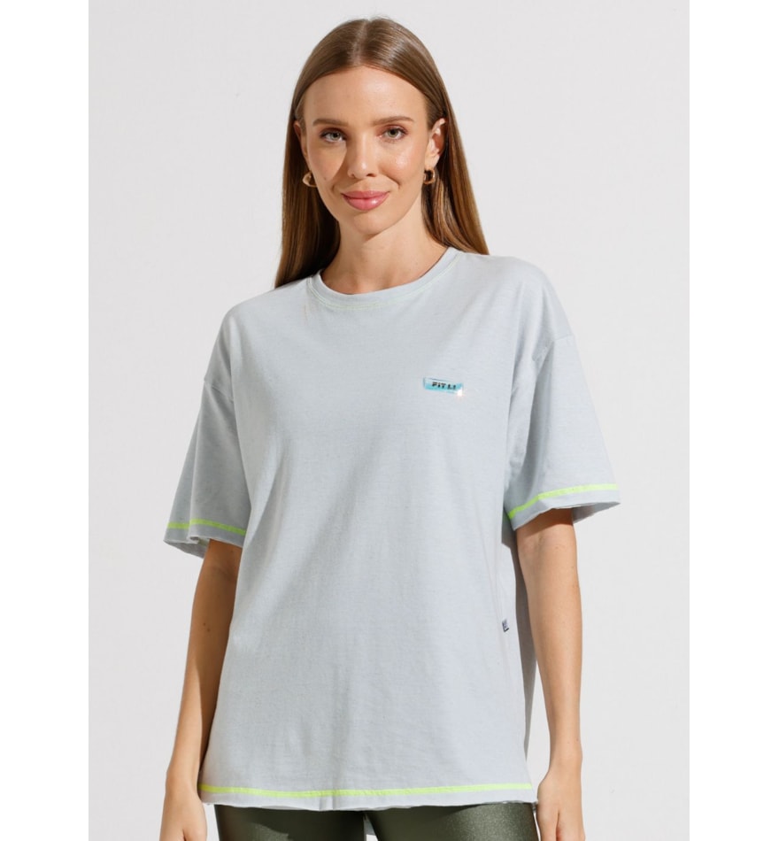 CAMISETA OVERSIZED SUMMER AZUL CLARO